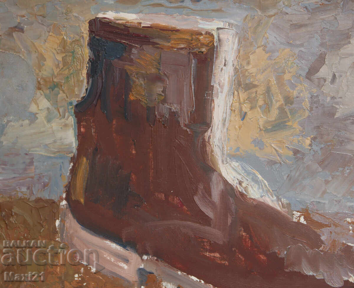 Παράδοση Νεκρή φύση παλαιός πίνακας ελαιογραφίας, μπούτι (botush)