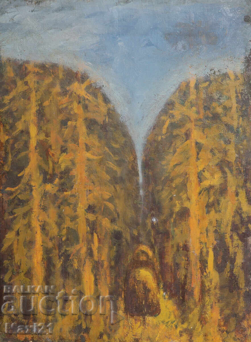 Τοπίο παλιά ελαιογραφία Τοπίο παλιά ελαιογραφία