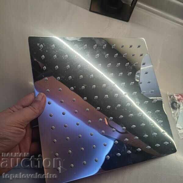 ΚΑΙΝΟΥΡΓΙΟ! Κεφαλή ντους υψηλής πίεσης, τετράγωνη, 25 εκ - 5