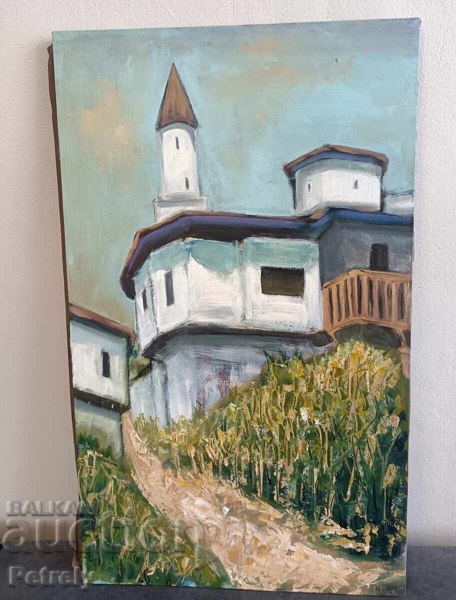 Large oil painting with price 300.00 BGN | € 153.39 Large oil painting with price 300.00 BGN | € 153.39