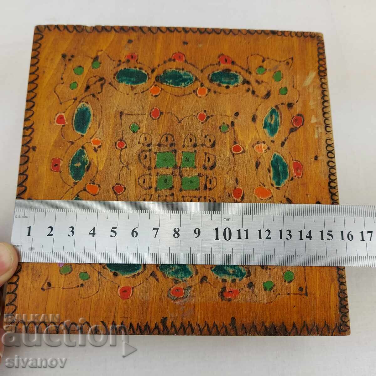 Cutie veche de lemn pentru bijuterii #2693 - 5