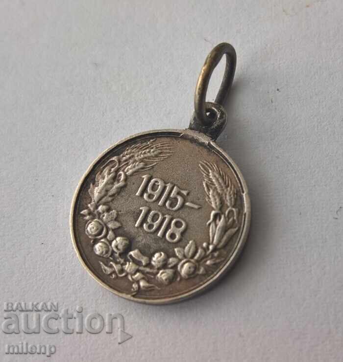 Auction Double-sided miniature medal, World War I Auction Double-sided miniature medal, World War I