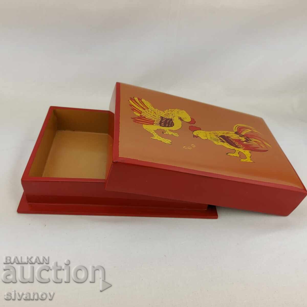 Стара ръчно рисувана дървена кутия за бижута Виетнам #2694 с цена 24.99 лв. | € 12.78