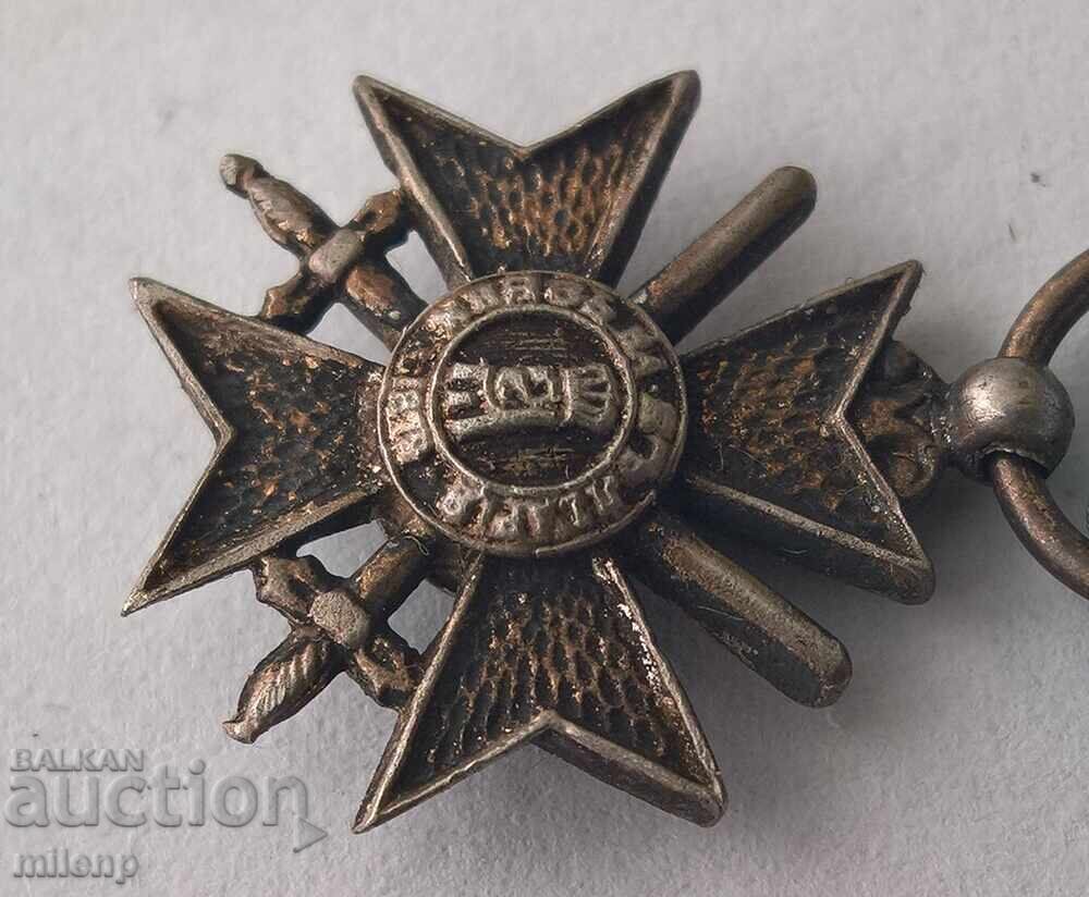 Delivery of Double-sided miniature with ribbon Order for Bravery