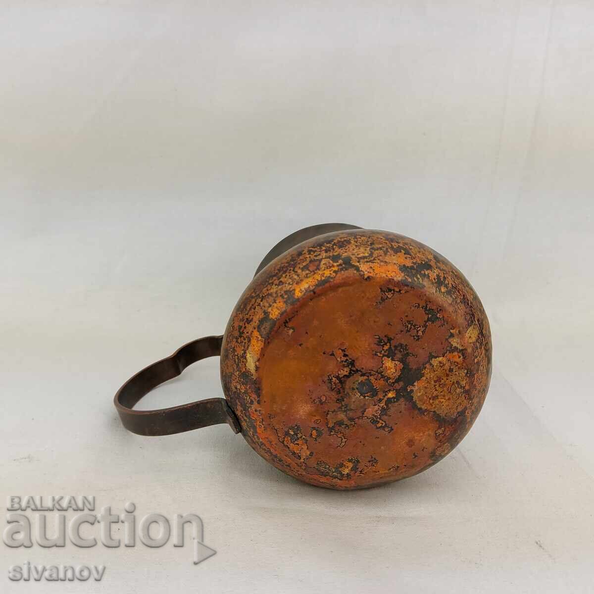 Δημοπρασία Παλιά χάλκινη κανάτα για τούρκικο καφέ τζέζβε #2700