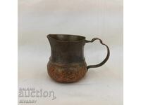 Veche cană de cupru pentru cafea turcească cezve #2700