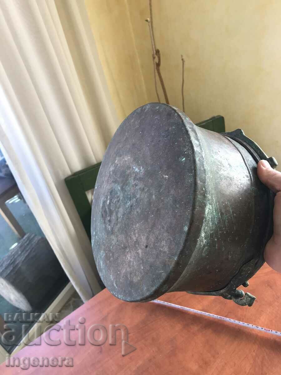 COTTLE KOTLE MENCHE COPPER MED ANTIQUE POT- 5 TO 6 LITERS - 7