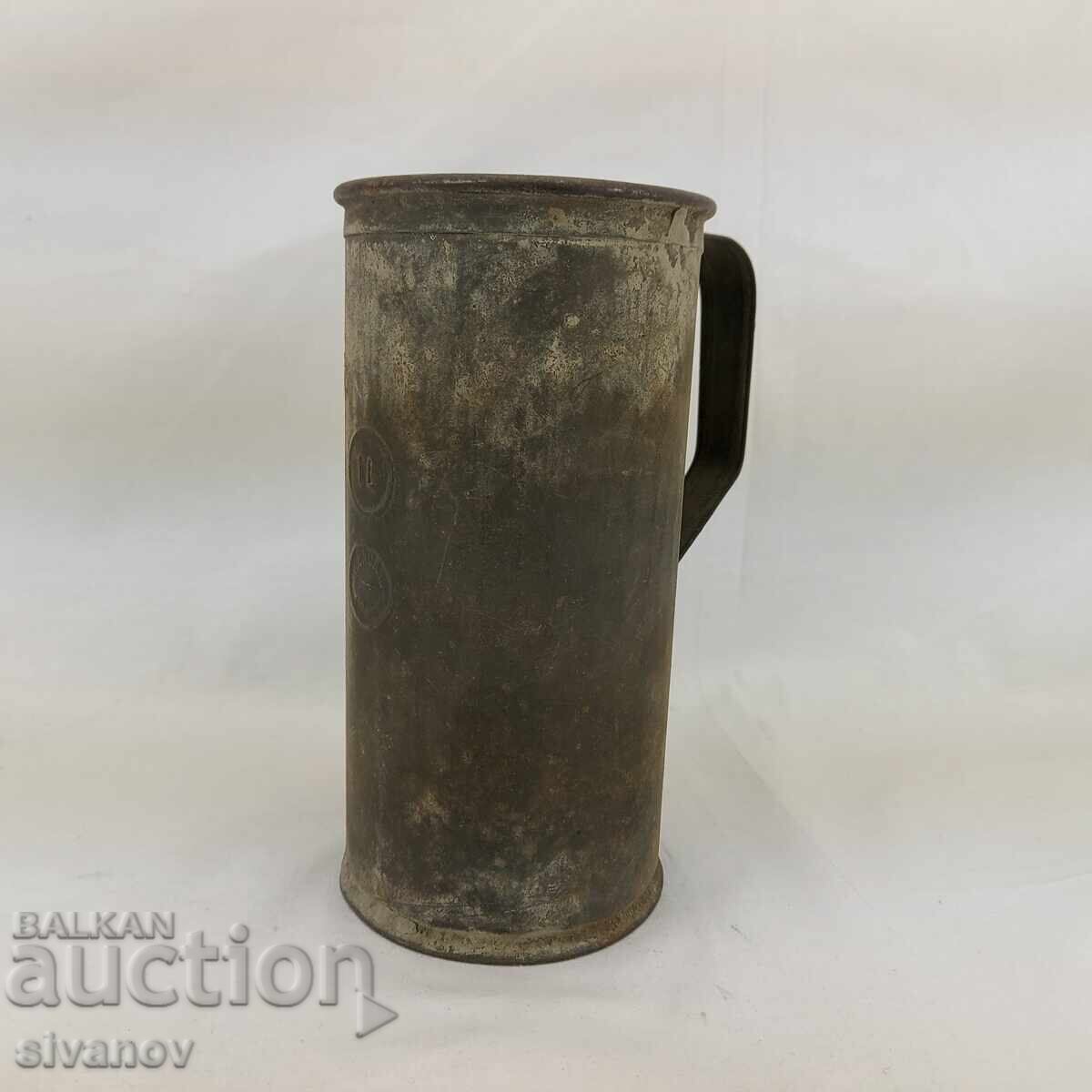 Metal measuring cup 1 liter Bulgaria #2701