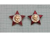 Οκτώβριατά SSSR ΛΟΓΟ Σήμα ΛΟΤ 2 Τεμάχια