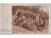 1918 FOTOGRAFIE VECHE SOFIA KNIAJEVO GRUP DE GIMNAZISTE E546