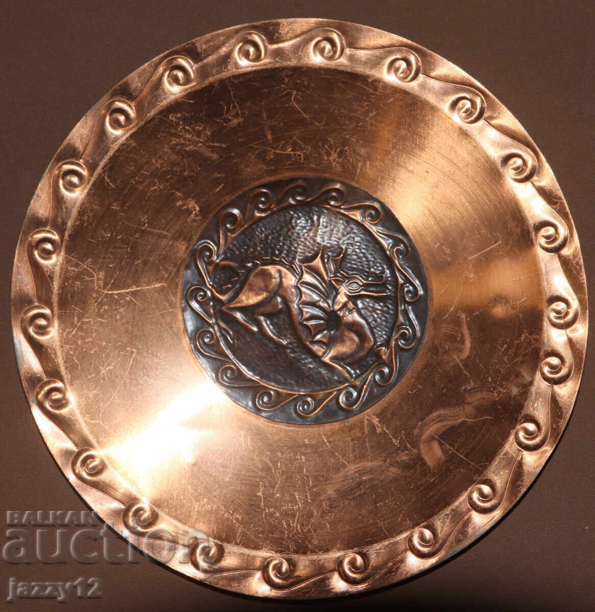 Panou din cupru, farfurie, decorațiune de perete - 5 Panou din cupru, farfurie, decorațiune de perete - 5