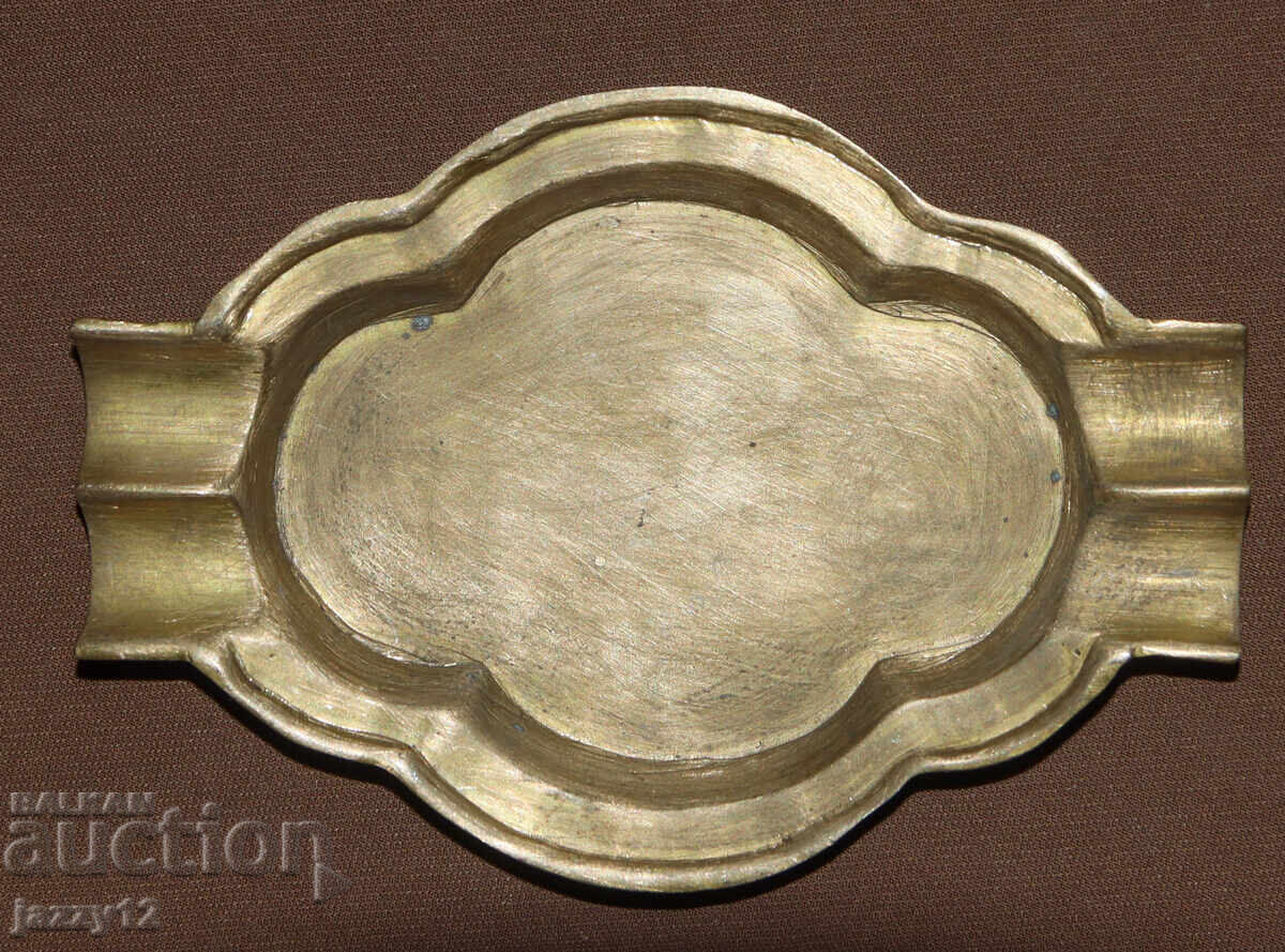 Παλιό διακοσμητικό ορειχάλκινο τασάκι με τιμή 70.00 BGN | € 35.79