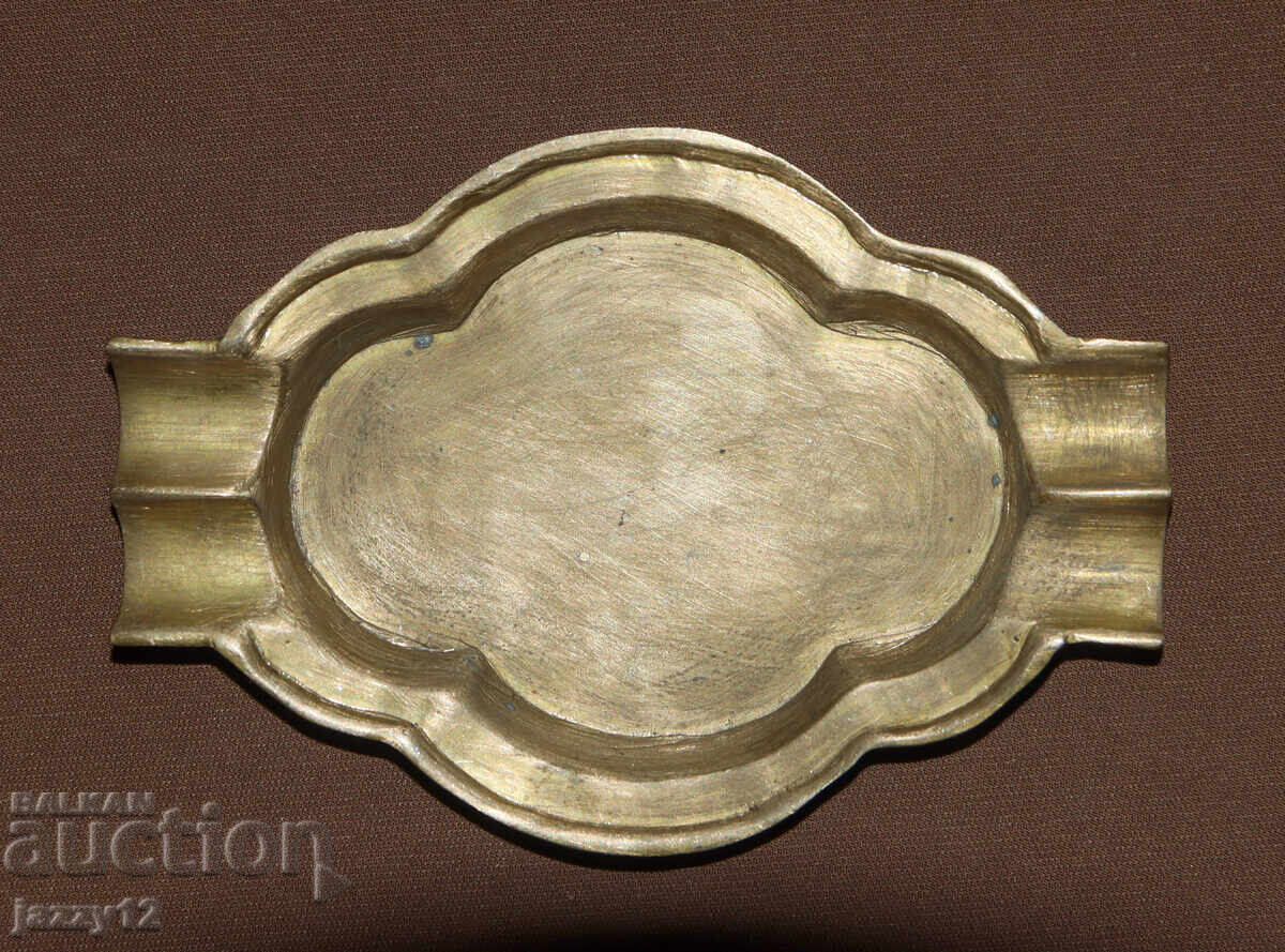 Παλιό διακοσμητικό ορειχάλκινο τασάκι