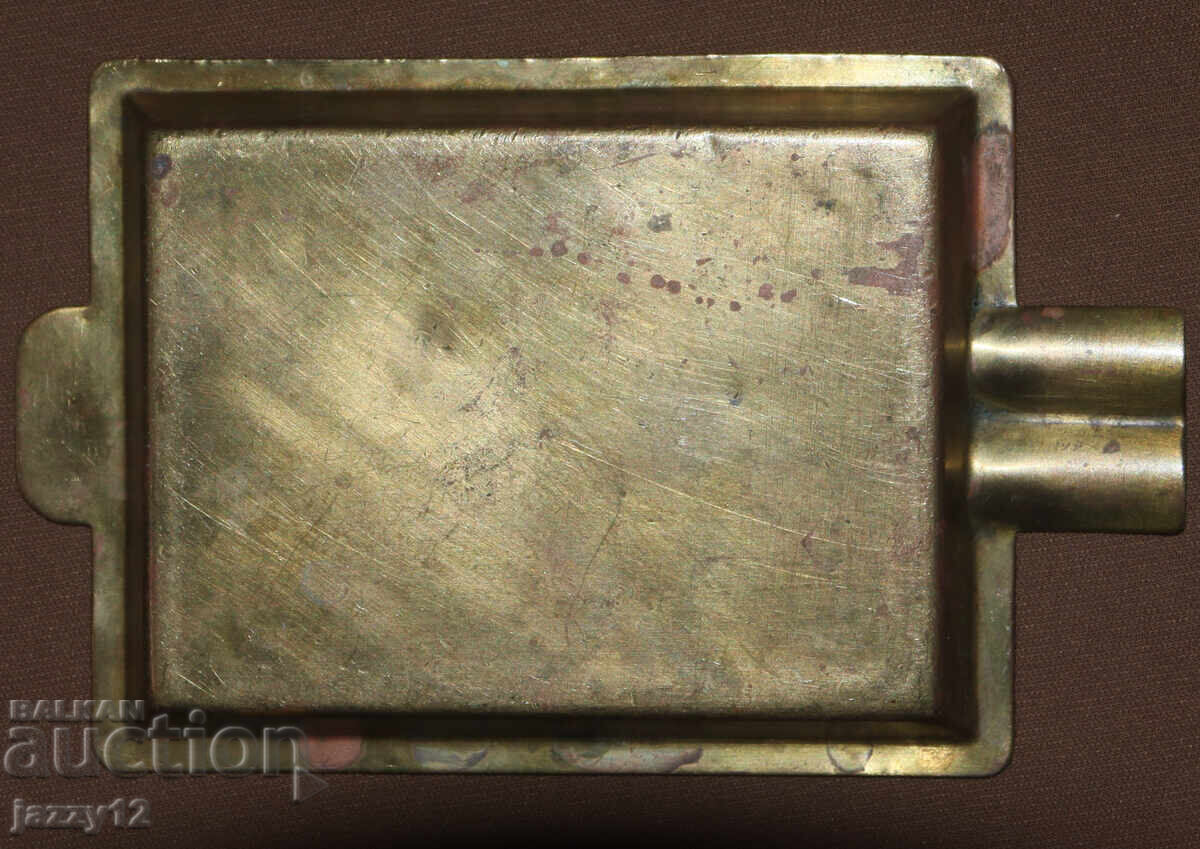 Παλιό διακοσμητικό ορειχάλκινο τασάκι - 5