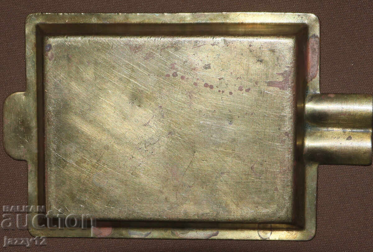 Παλιό διακοσμητικό ορειχάλκινο τασάκι - 6