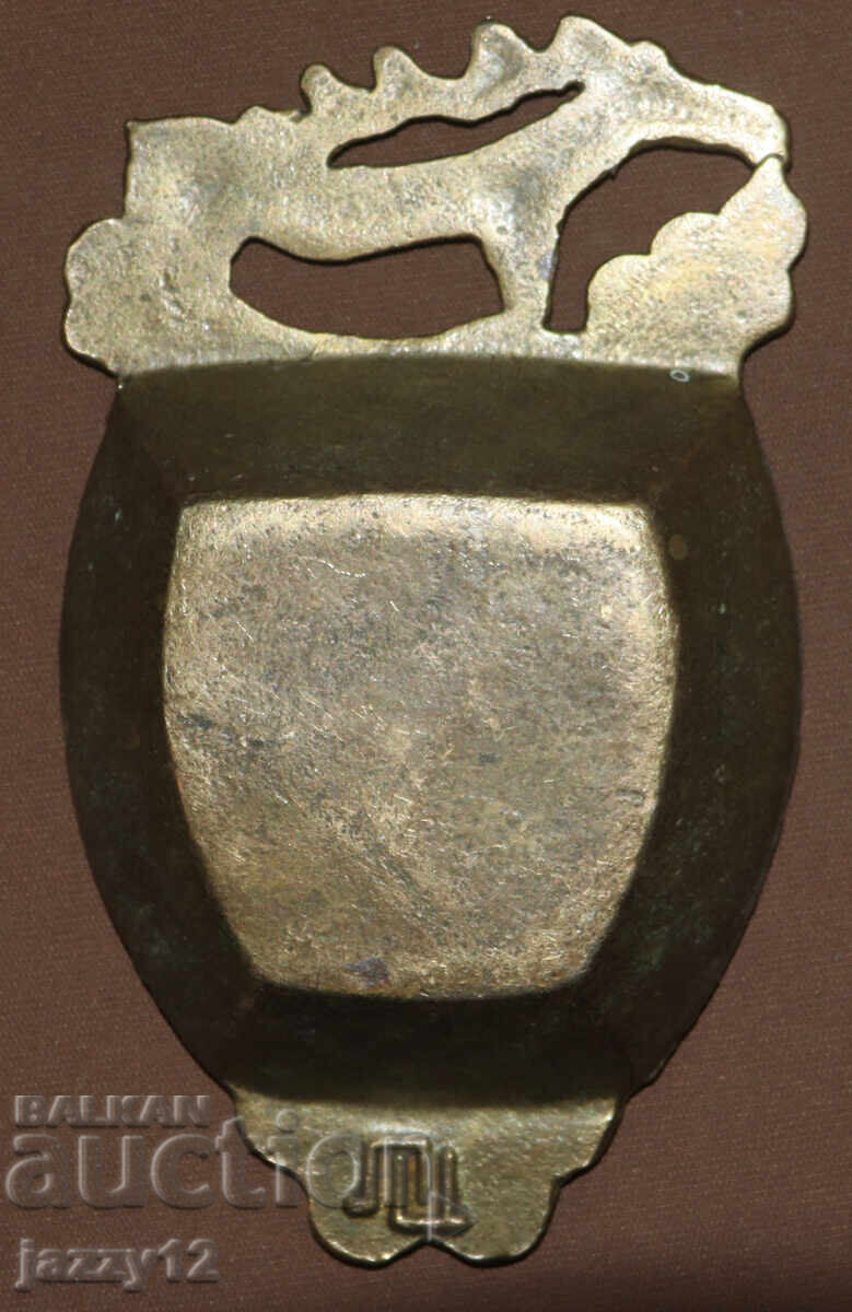 Παλιό διακοσμητικό μπρούτζινο σταχτοδοχείο - 5