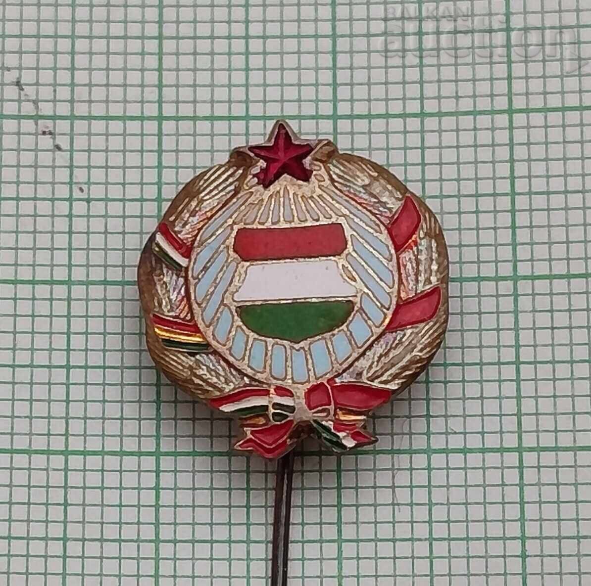 HUNGARY COAT OF ARMS SOCIALISM BADGE ENAMEL HUNGARY COAT OF ARMS SOCIALISM BADGE ENAMEL