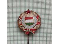 HUNGARY COAT OF ARMS SOCIALISM BADGE ENAMEL