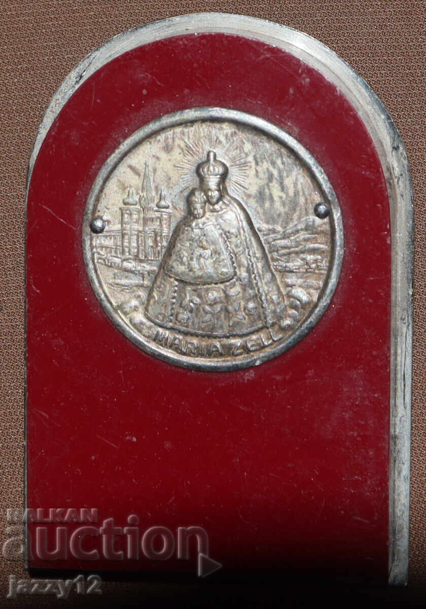 Auction  Miniature Table Icon of the Virgin Mary of Mariazell