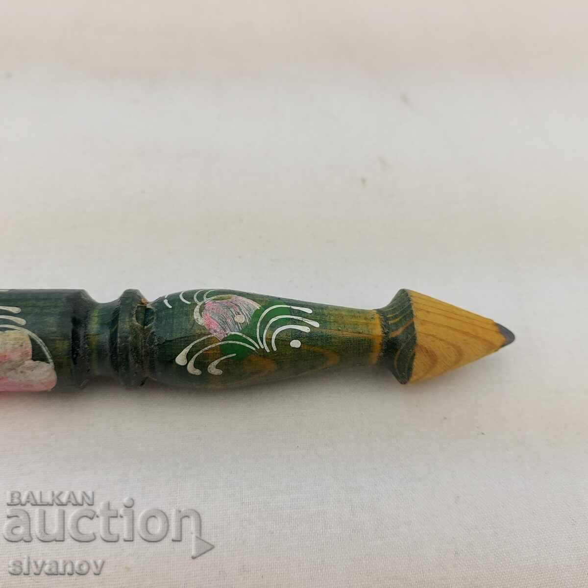 Star χειροποίητος ξύλινος μολύβι με floral μοτίβα #2715 με τιμή 7.99 BGN | € 4.09