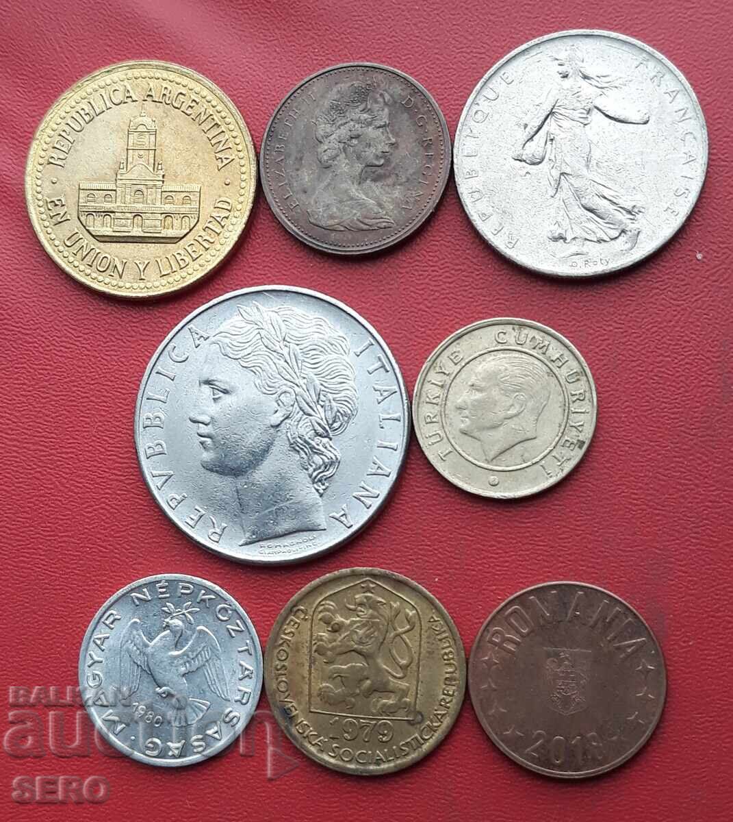 Mixed lot of 8 coins with price 1.00 BGN | € 0.51