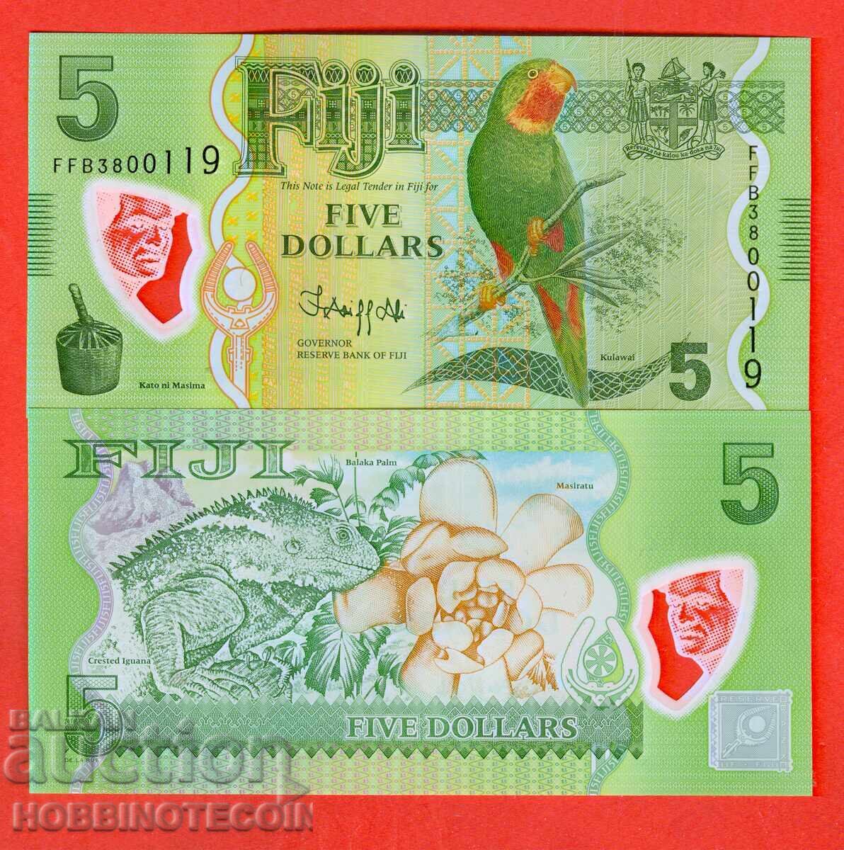 FIJI FIJI $5 issue - issue 2023 - NEW UNC POLYMER