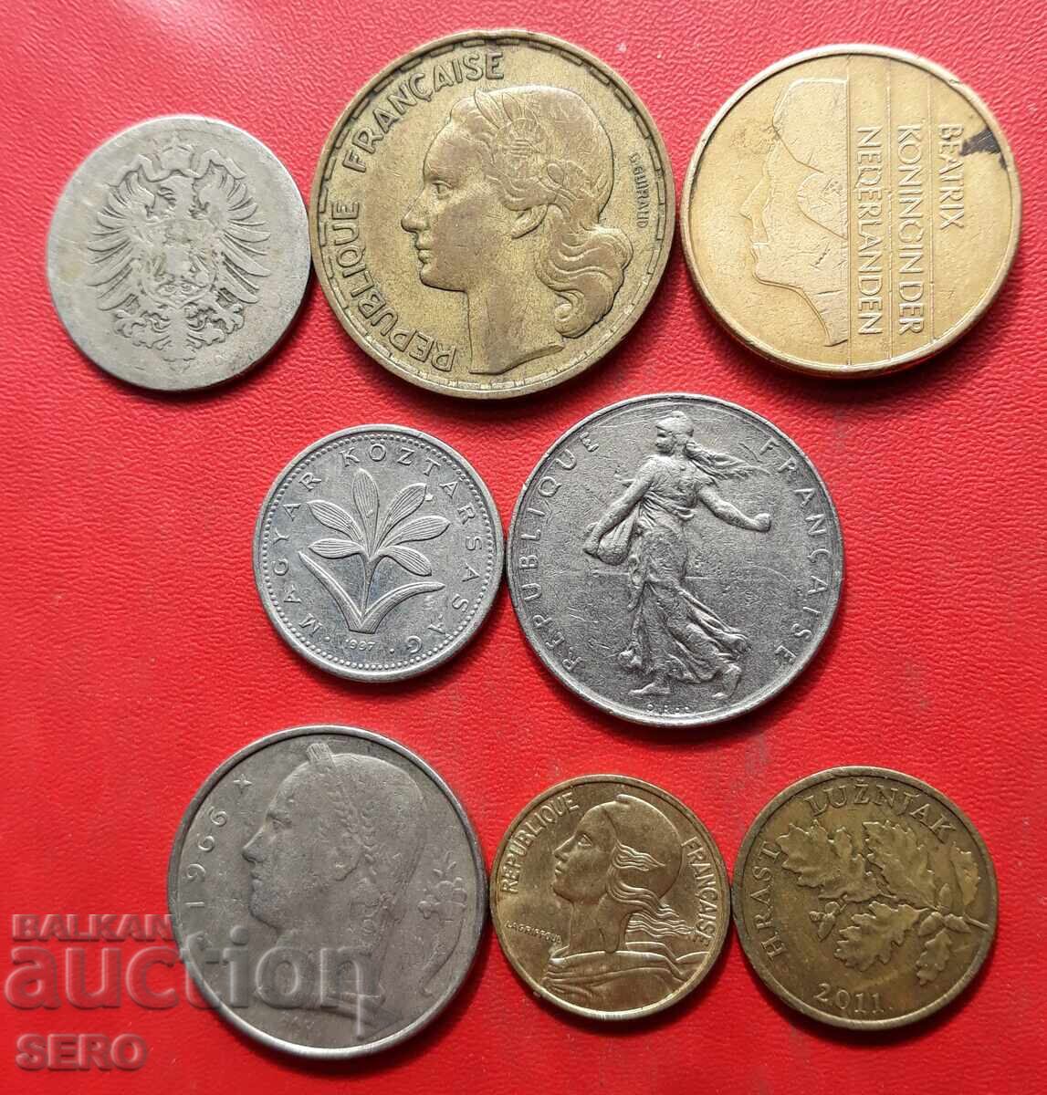 Смесен лот от 8 монети с цена 1.01 лв. | € 0.52