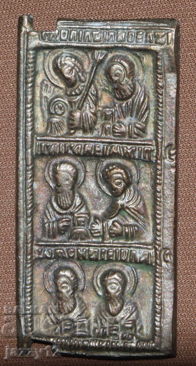 Χάλκινη εικόνα μικρογραφία εικονοστάσι με τιμή 120.00 BGN | € 61.36