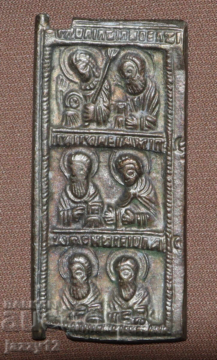 Δημοπρασία Χάλκινη εικόνα μικρογραφία εικονοστάσι