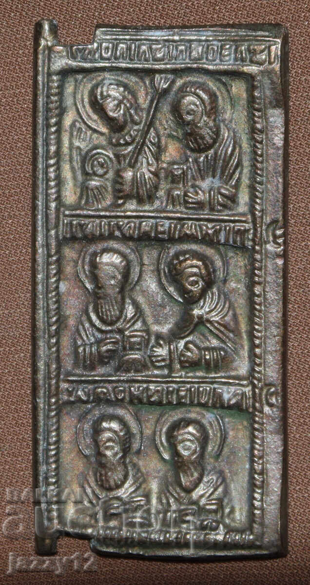 Χάλκινη εικόνα μικρογραφία εικονοστάσι