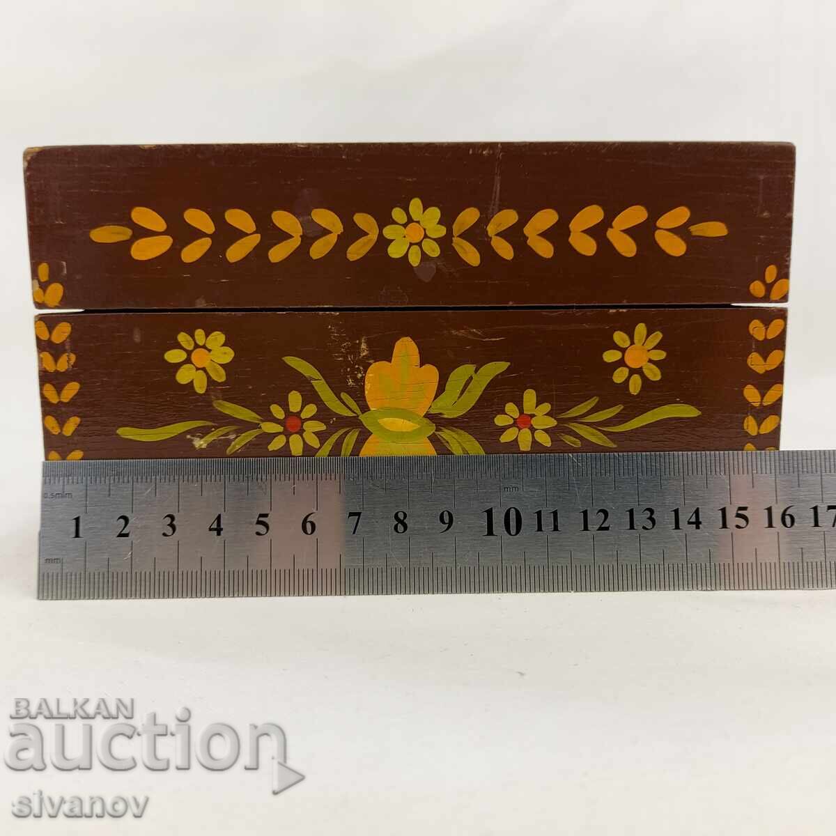 Beautiful old Soviet wooden jewelry box USSR #2722 - 5 Beautiful old Soviet wooden jewelry box USSR #2722 - 5