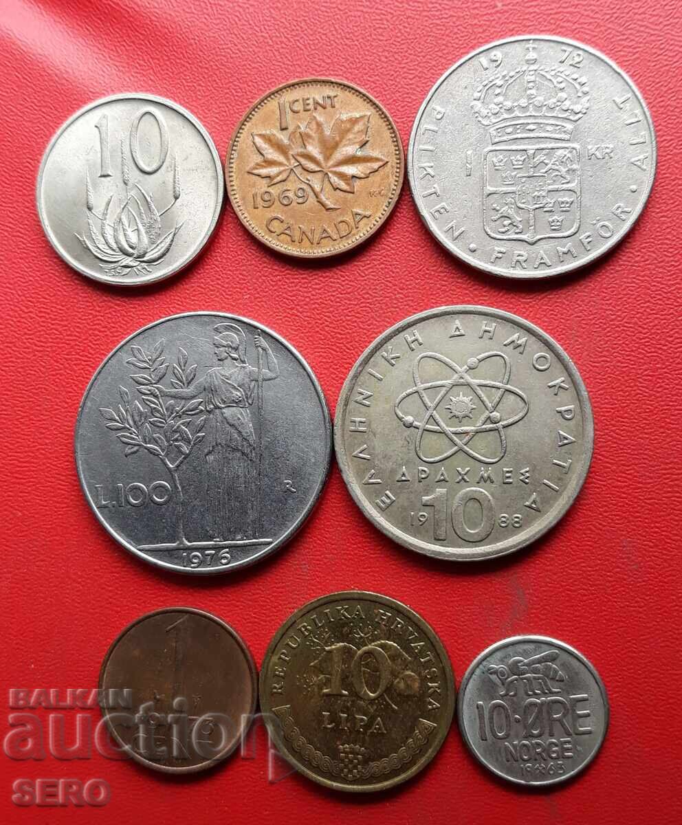 Mixed lot of 8 coins Mixed lot of 8 coins