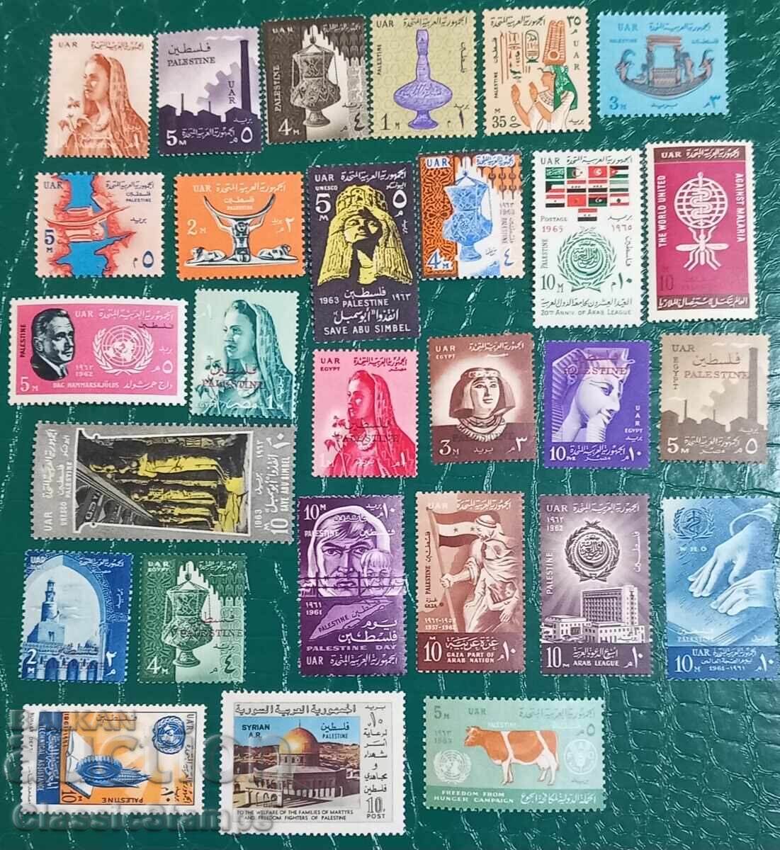 Чисти марки Палестина 28бр. Чисти марки Палестина 28бр.