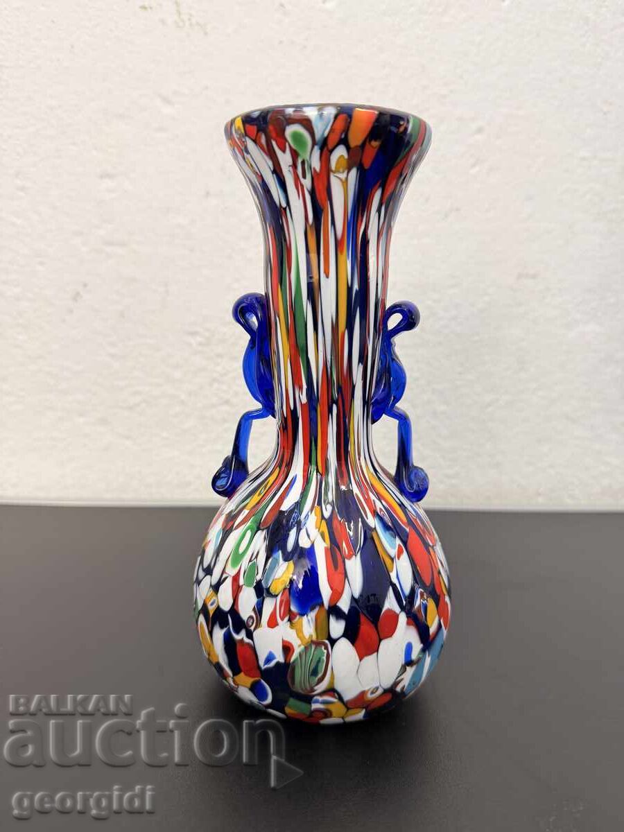 Delivery of Murano Glass Vase by Fratelli Toso, Multicolor. No. 7513