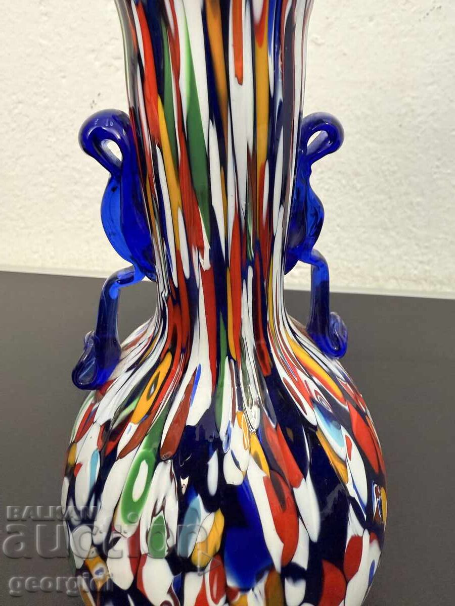 Murano Glass Vase by Fratelli Toso, Multicolor. No. 7513 - 6