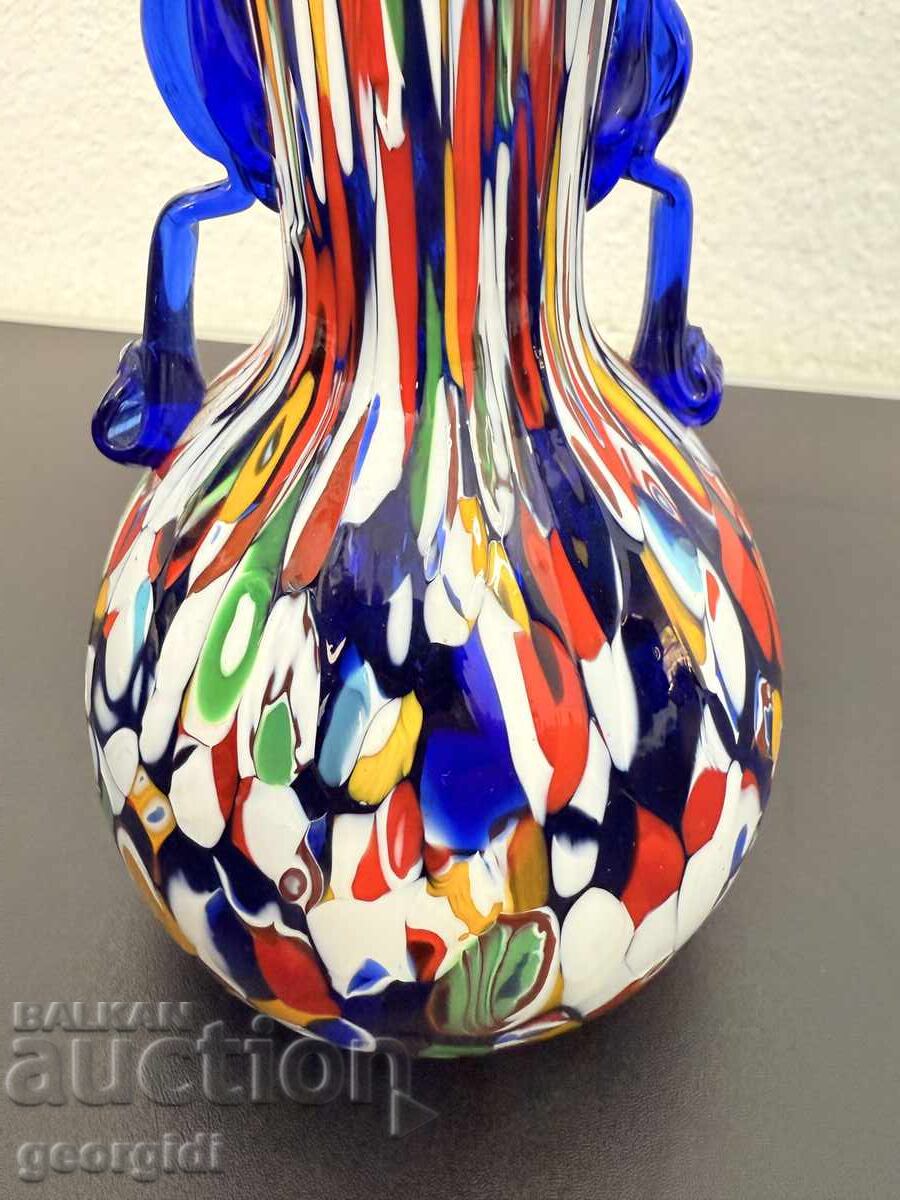 Murano Glass Vase by Fratelli Toso, Multicolor. No. 7513 - 7