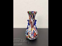 Vază de sticlă Murano Fratelli Toso multicoloră. Nr. 7513