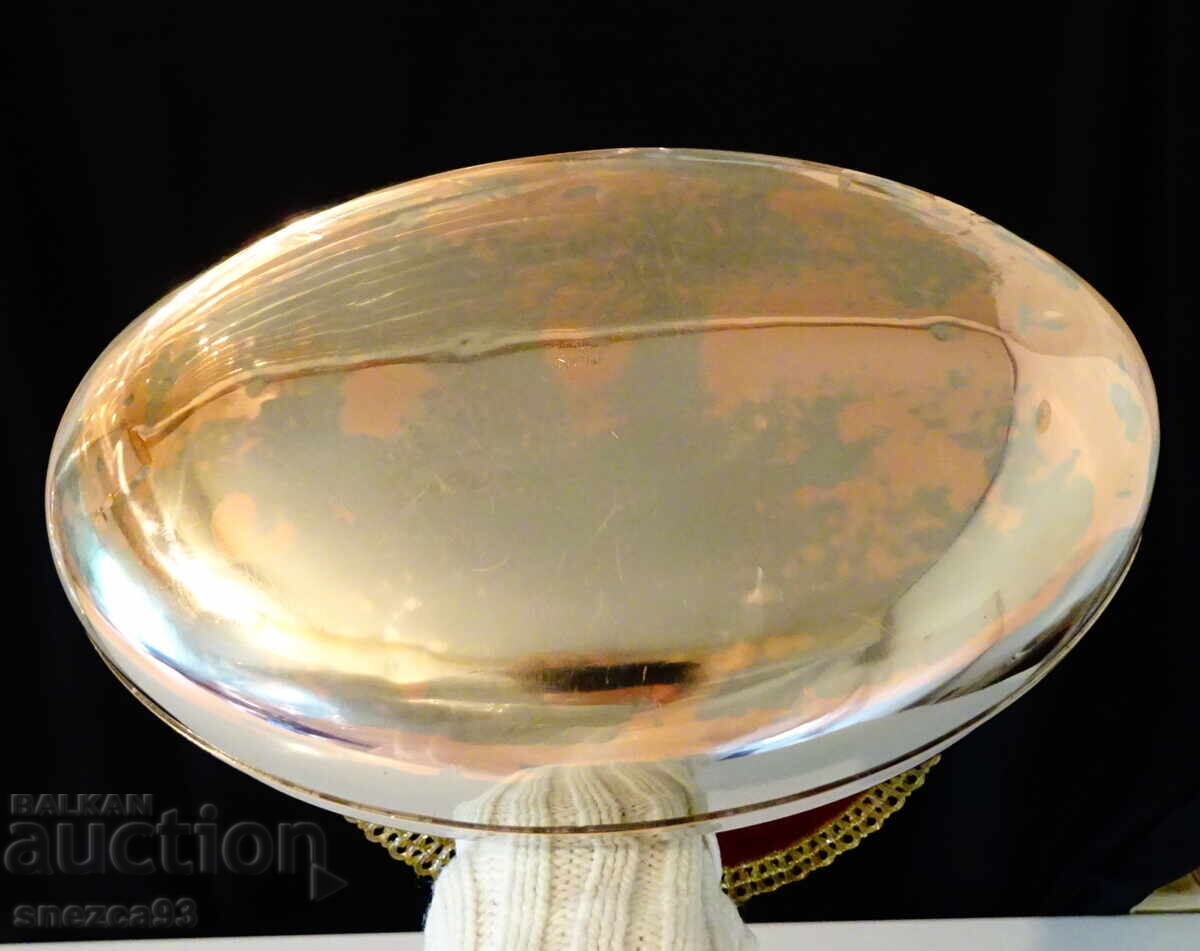 Δημοπρασία Ασημένιο χάλκινο μπουκάλι νερού, παγούρι, κάσα, καθαρό κόκκινο