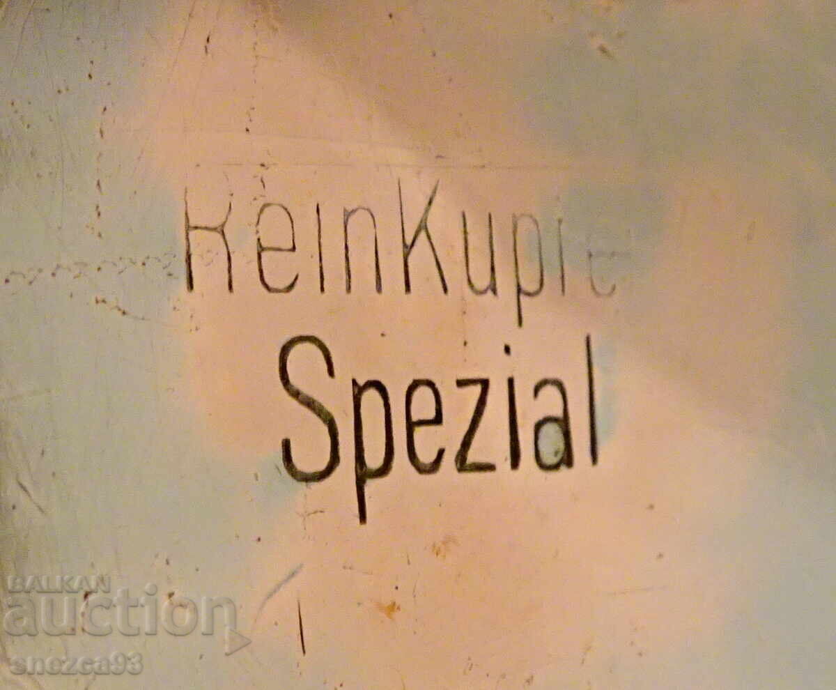 Ασημένιο χάλκινο μπουκάλι νερού, παγούρι, κάσα, καθαρό κόκκινο - 7