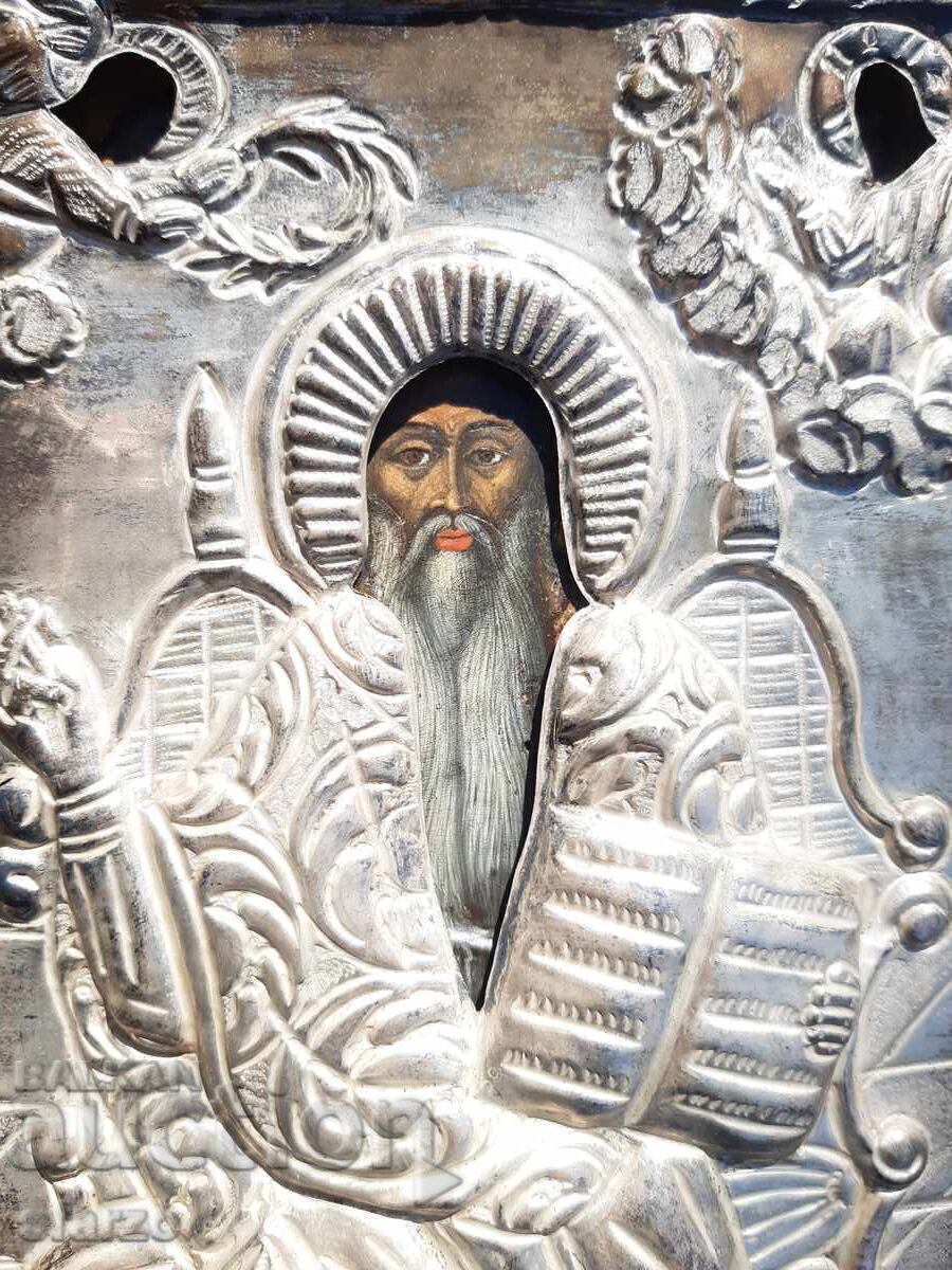 Old Icon St. Charalampius 19th century - 7