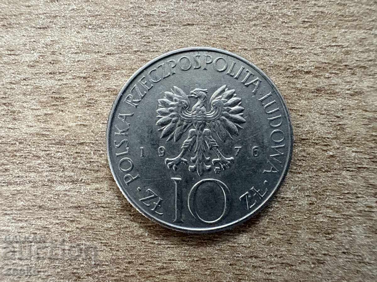 Πολωνία - 10 ζλότι (1976) - Άνταμ Μιτσκιέβιτς (1798-1855) Πολωνία - 10 ζλότι (1976) - Άνταμ Μιτσκιέβιτς (1798-1855)