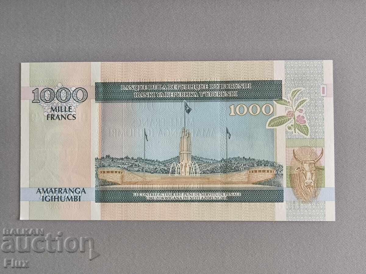 Τραπεζογραμμάτιο - Μπουρούντι - 1000 φράγκα UNC | 2009 με τιμή 6.50 BGN | € 3.32 Τραπεζογραμμάτιο - Μπουρούντι - 1000 φράγκα UNC | 2009 με τιμή 6.50 BGN | € 3.32