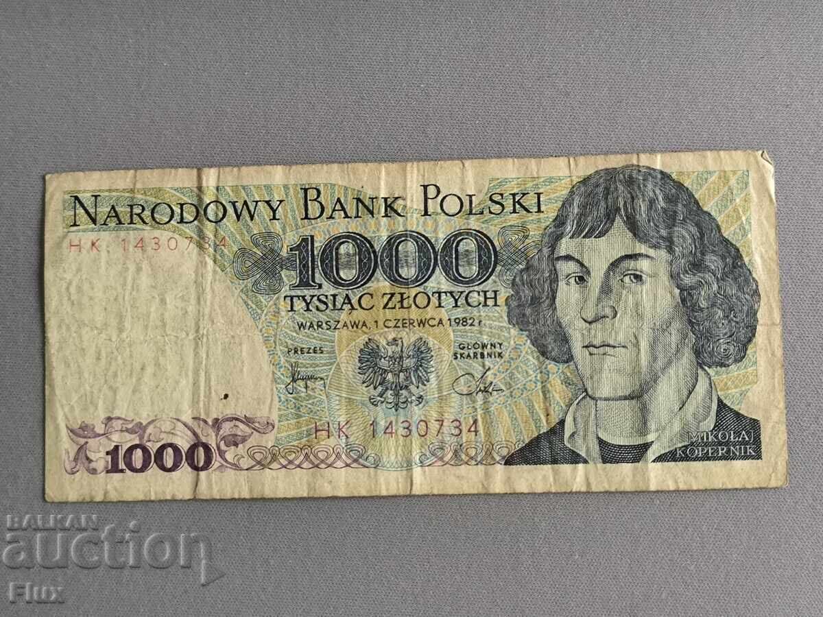 Bancnotă - Polonia - 1000 zloți | 1982