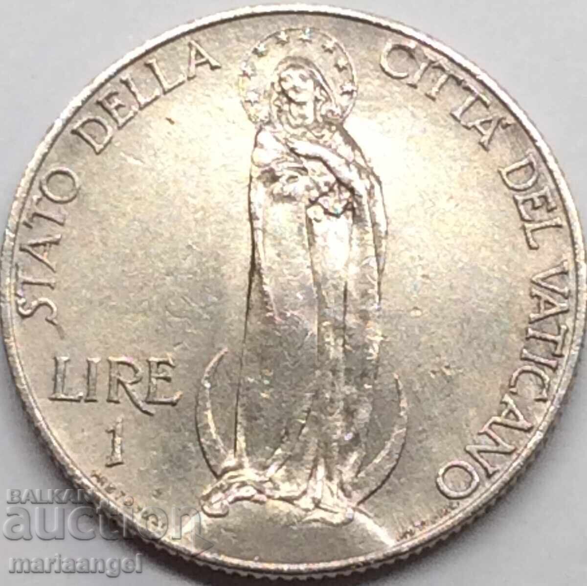 1 лира 1934 Ватикан Мадона - 6