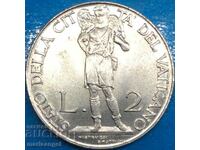 2 lire 1941 Vatican Ioan Botezătorul