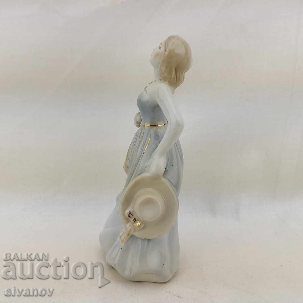 Old porcelain figurine Lady with a bow at the waist #2729 with price 34.99 BGN | € 17.89