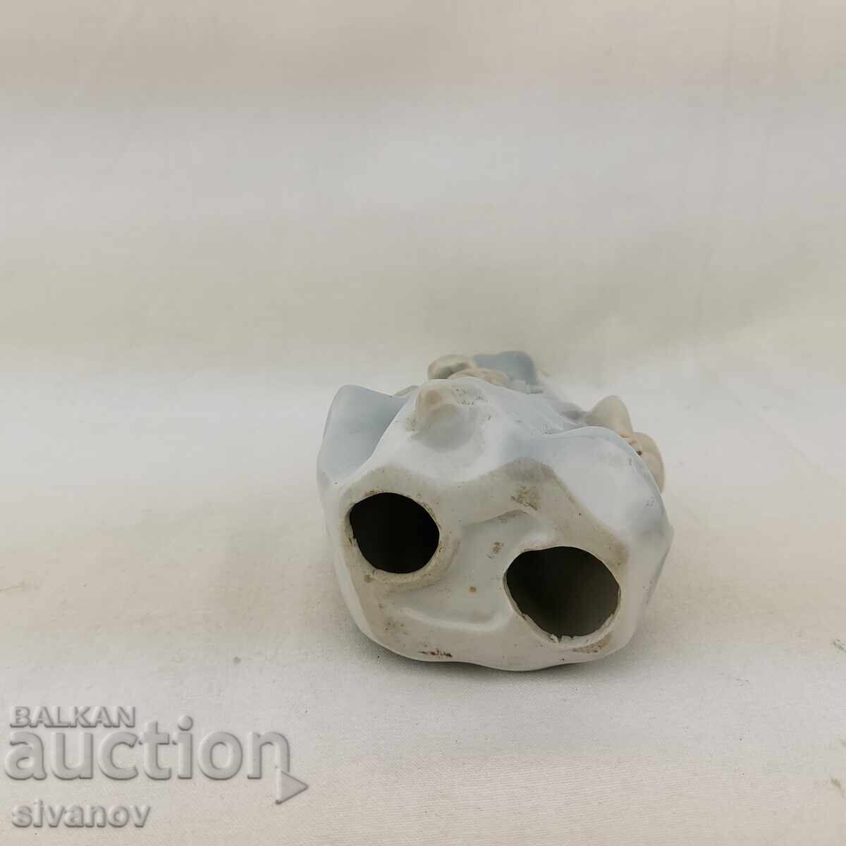 Old porcelain figurine Lady with a bow at the waist #2729 - 5