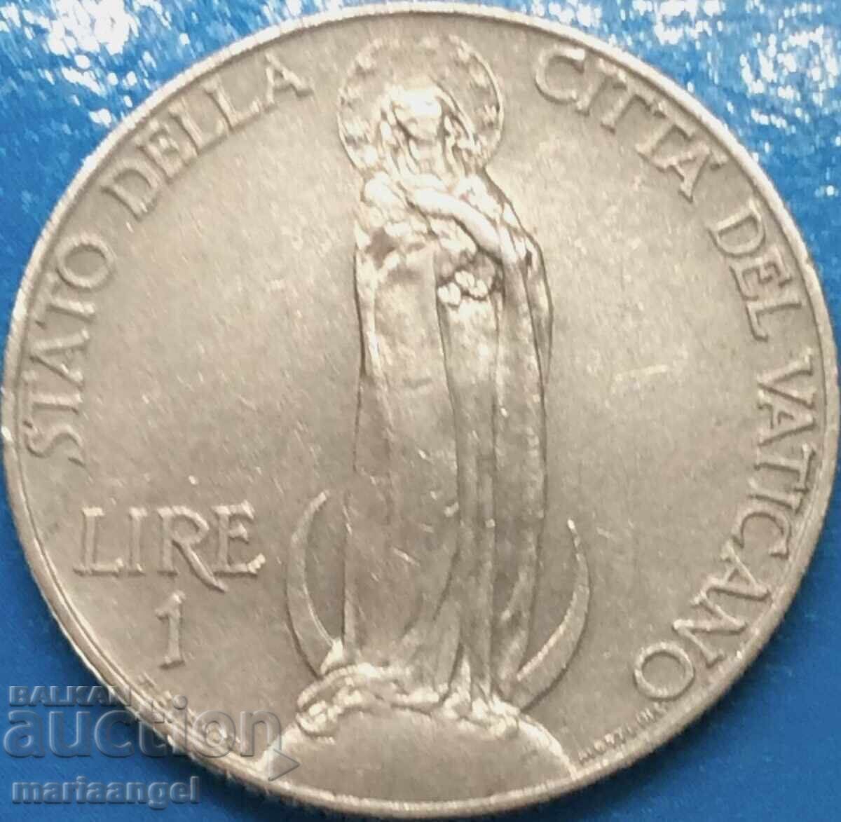 1 Lira 1933-1934 Vatican, mintage 80,000 pcs., very rare - 5