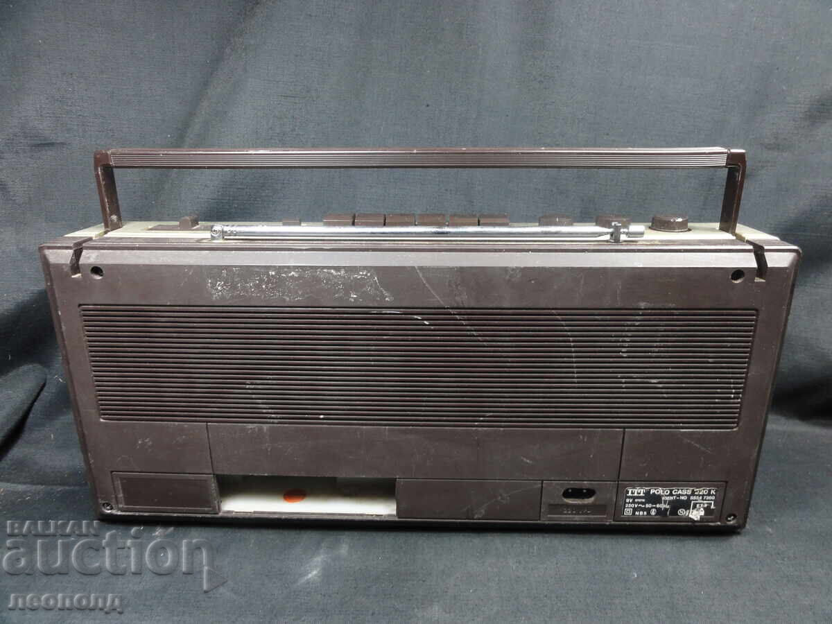 BZC STAR RETRO TRANSISTOR RADIO CASSETTE RECORDER ITT POLO CASSETTE with price 28.00 BGN | € 14.32