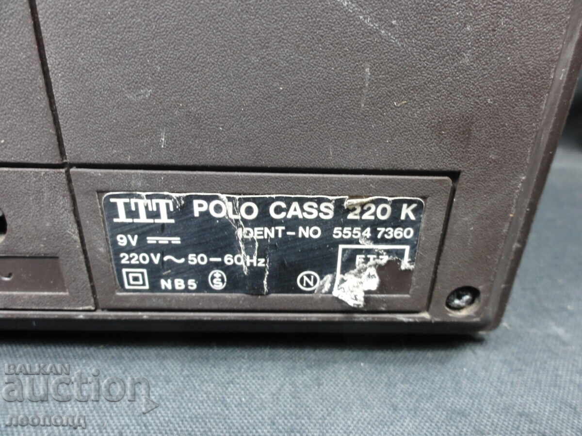 Auction  BZC STAR RETRO TRANSISTOR RADIO CASSETTE RECORDER ITT POLO CASSETTE